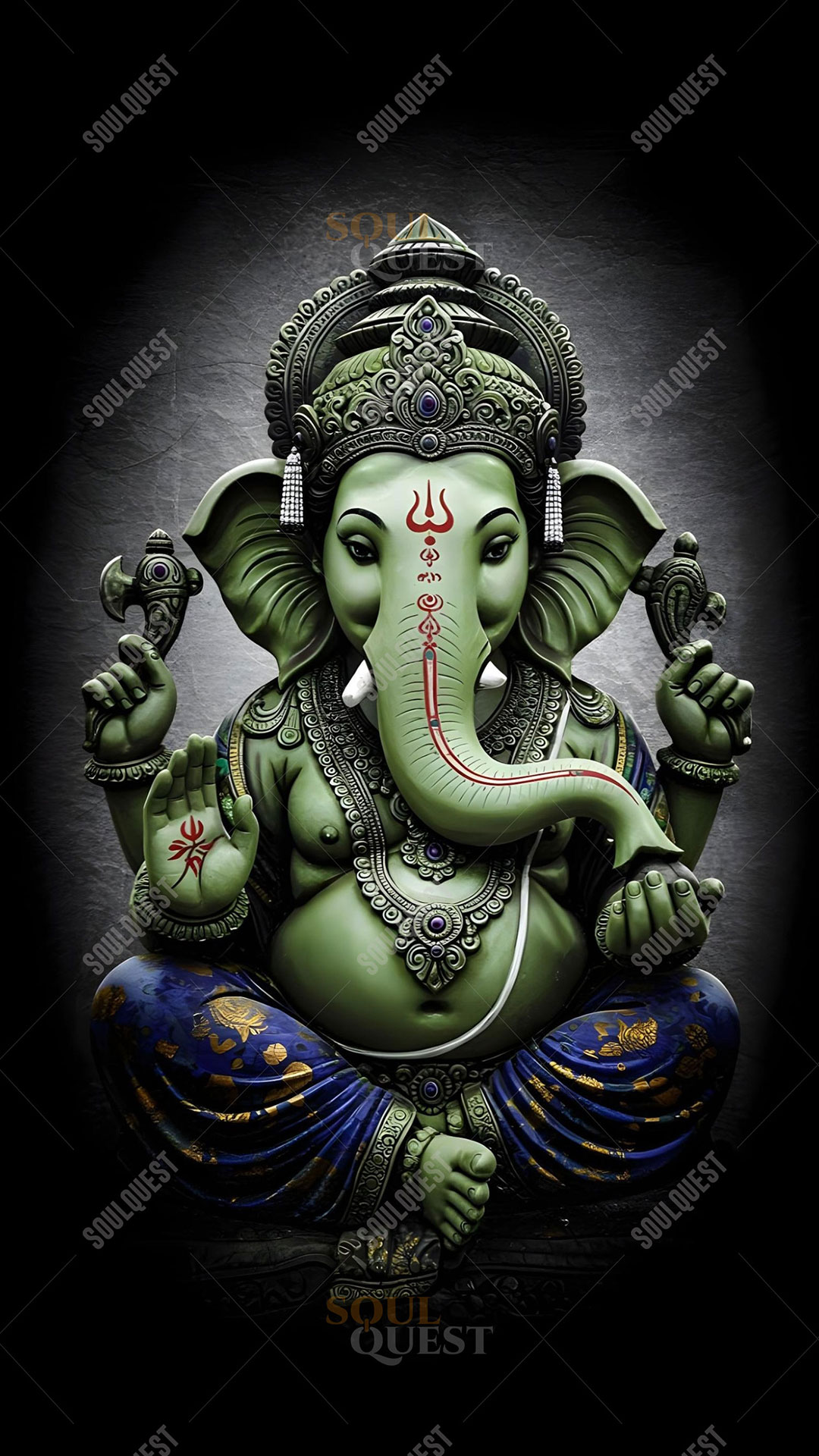 Lord Ganesha AI Artwork – Symbol of Wisdom & Success