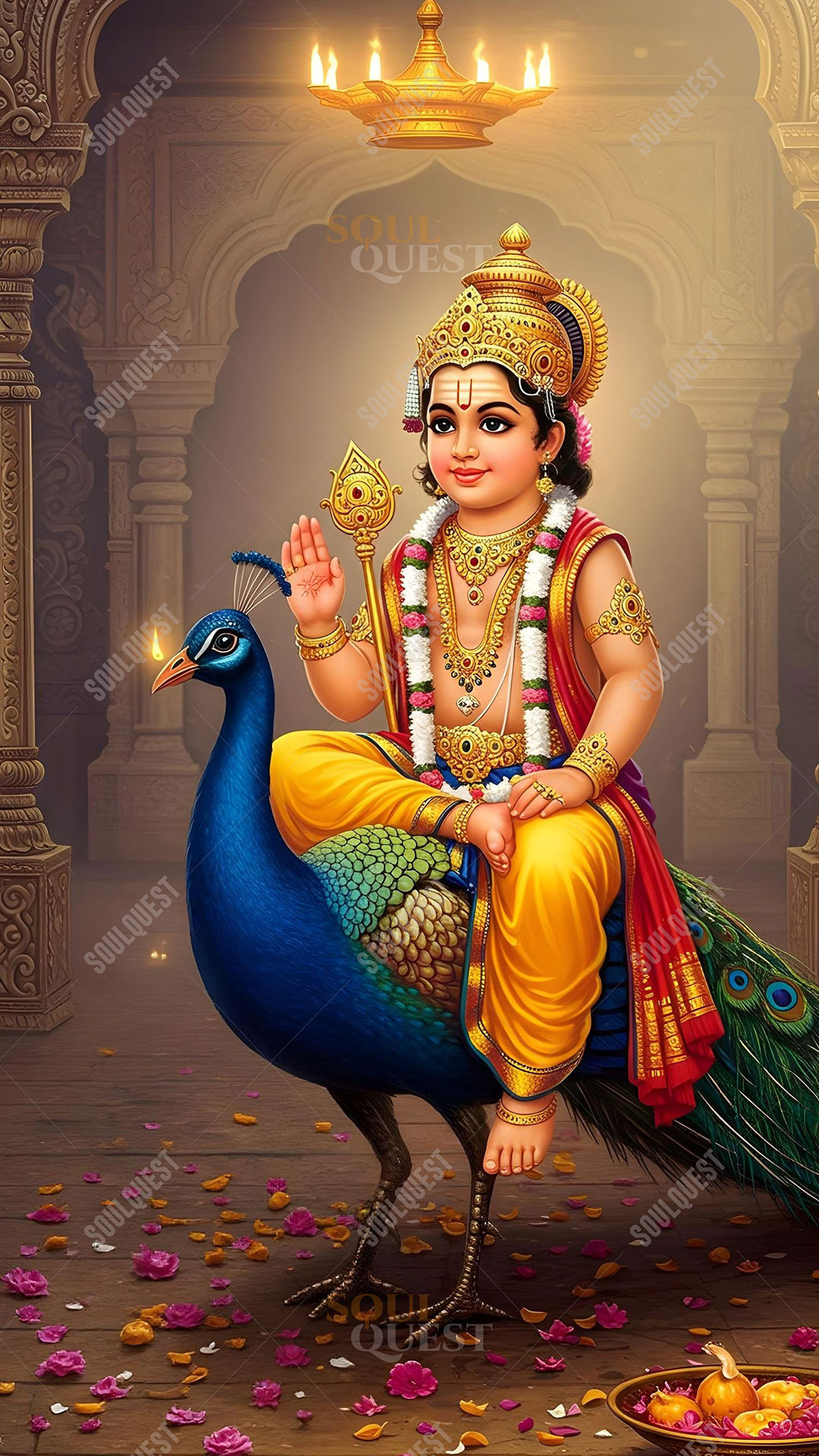 Divine Lord Subramanya Artwork – Eternal Strength