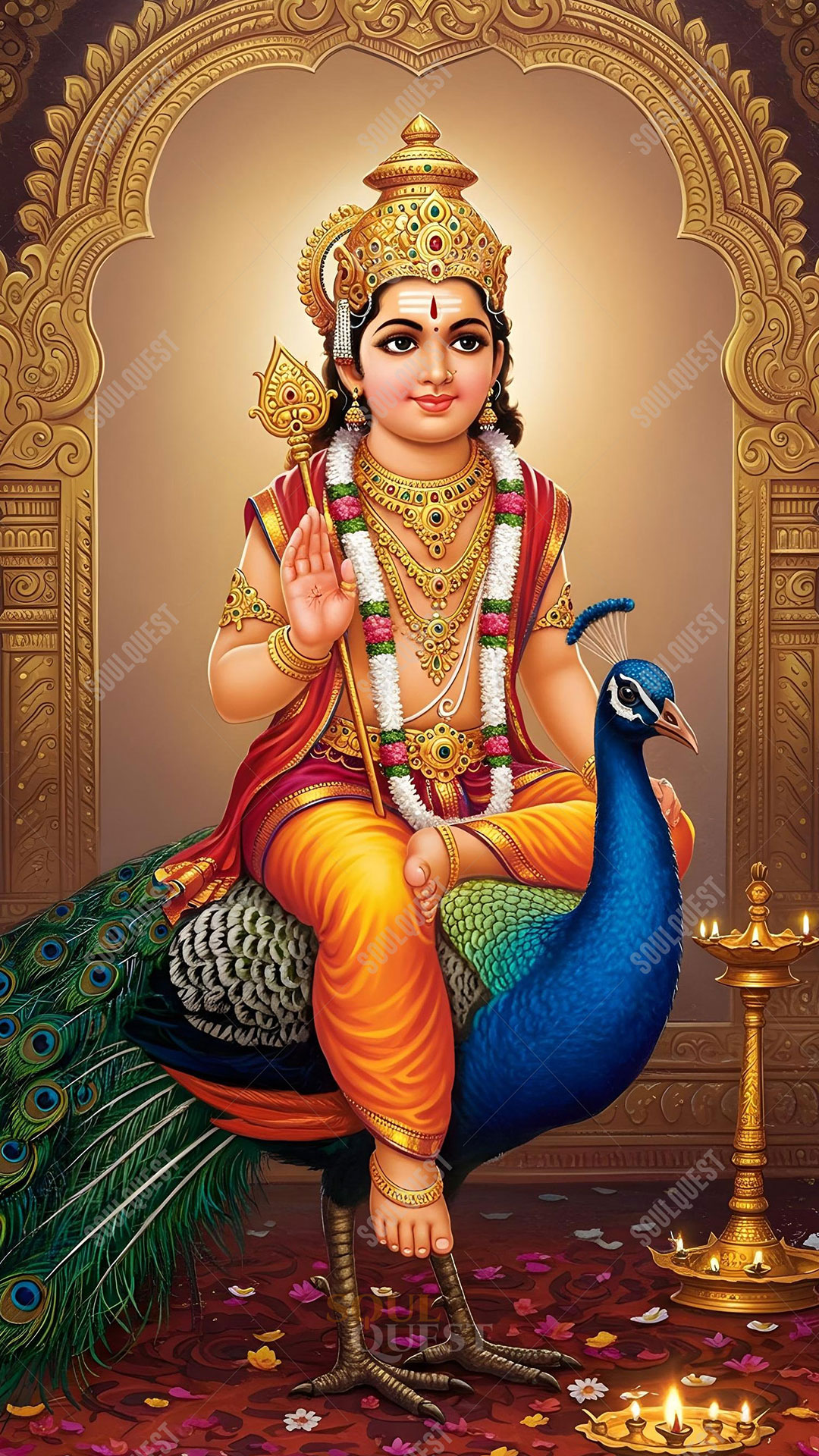 Divine Lord Subramanya Artwork – Divine Protection