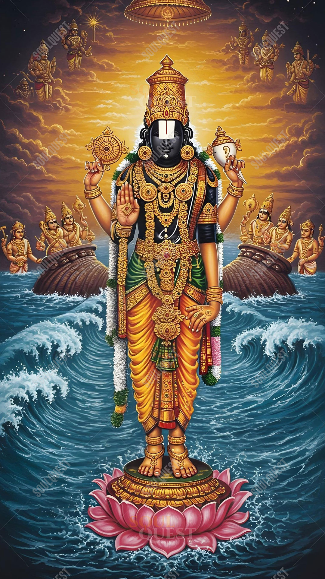Divine Lord Venkateswara Artwork – Supreme Blessings
