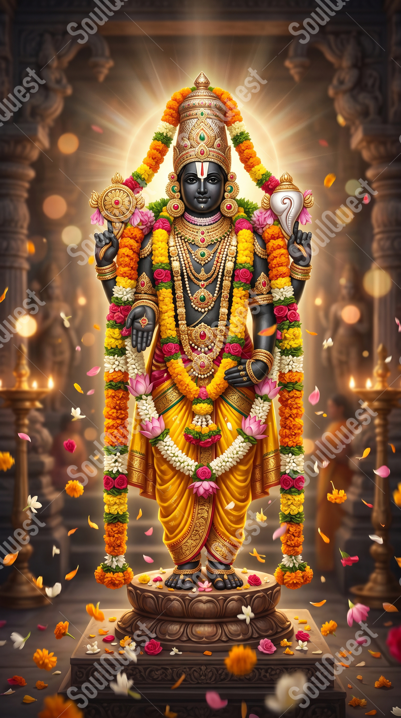 Divine Lord Venkateswara Artwork – Supreme Peace