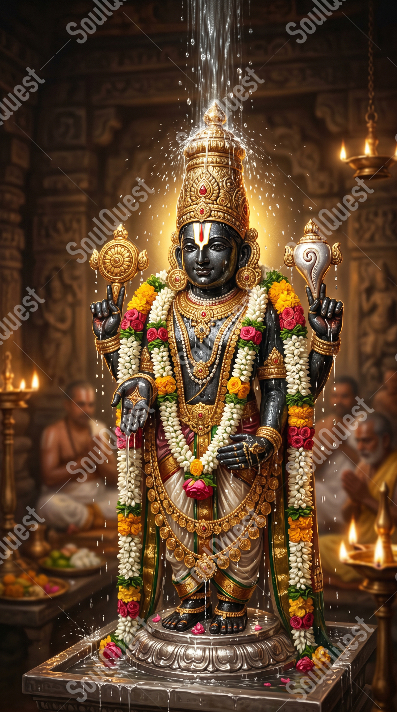 Divine Lord Venkateswara Artwork – Inner Harmony