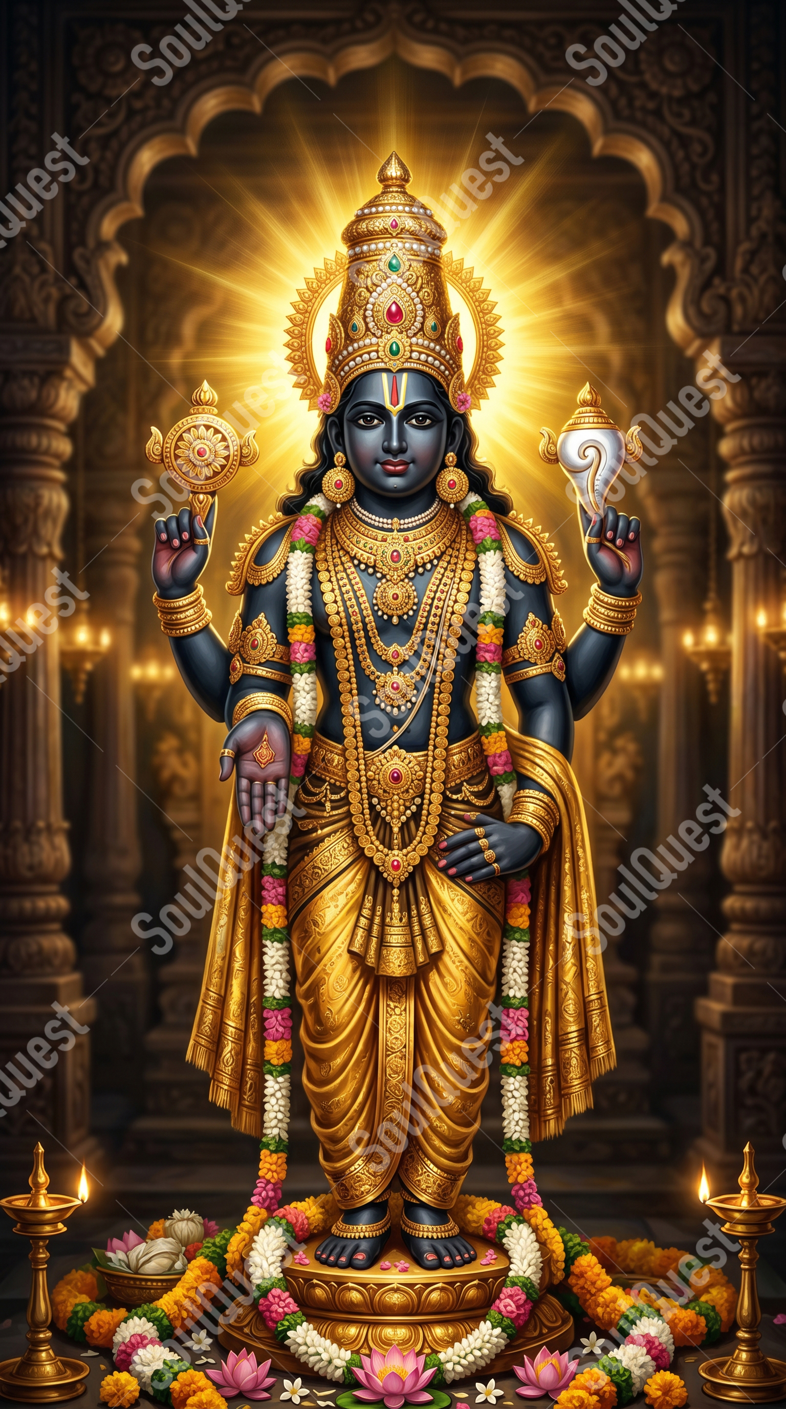 Divine Lord Venkateswara Artwork – Divine Form