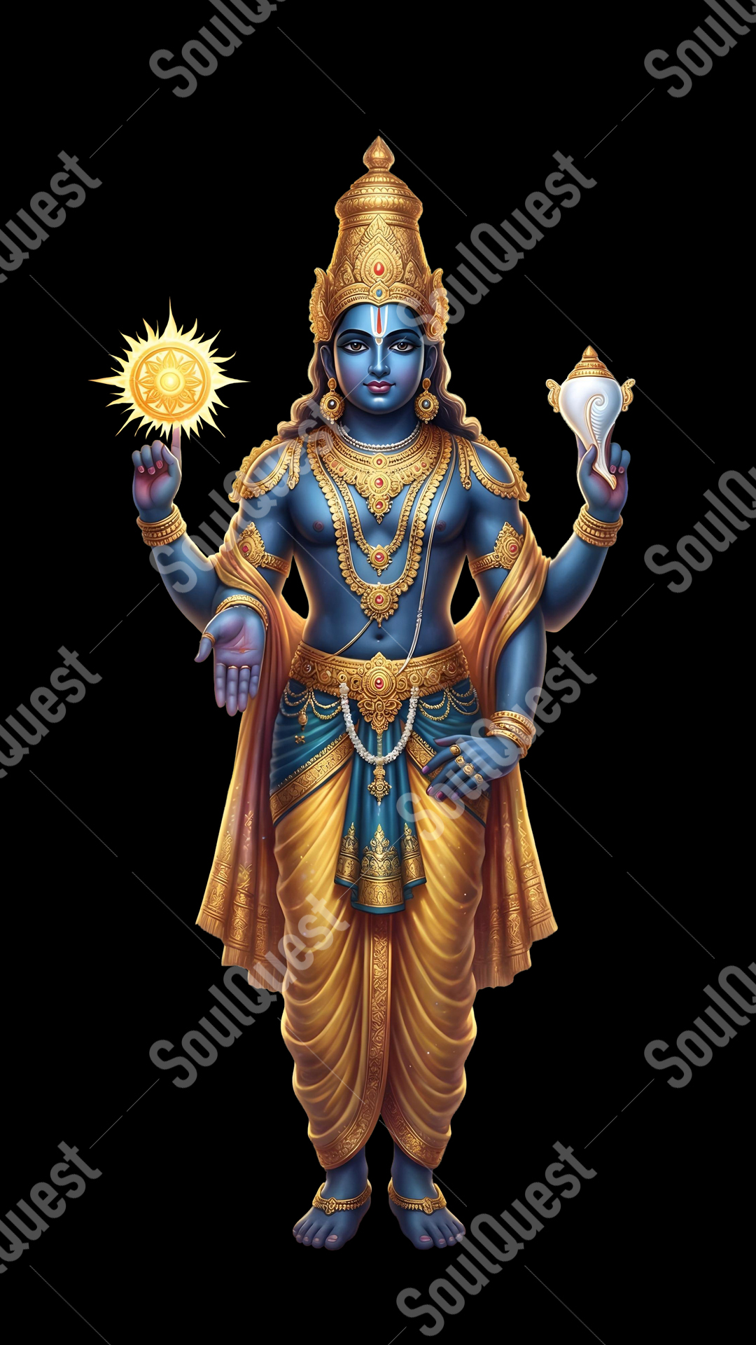 Divine Lord Venkateswara Artwork – Divine Calmness