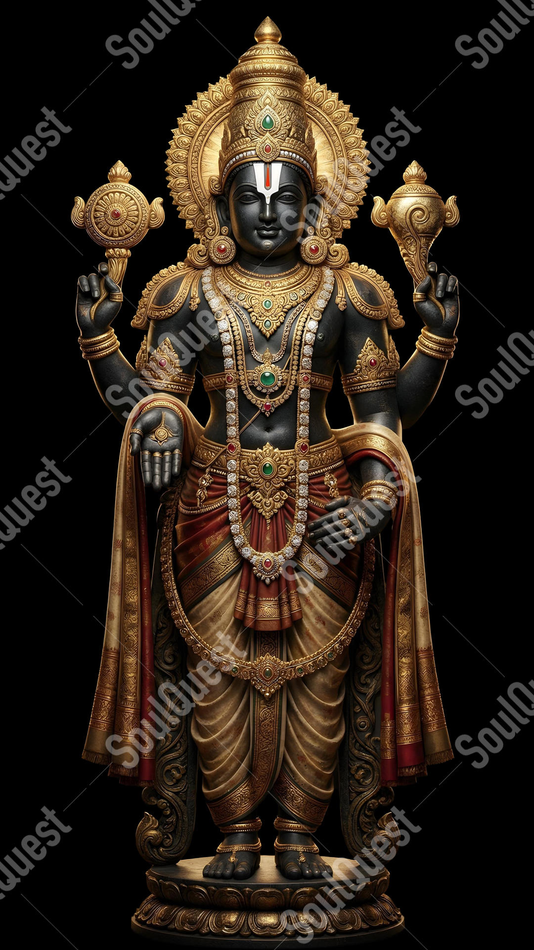 Divine Lord Venkateswara Artwork – Sacred Faith