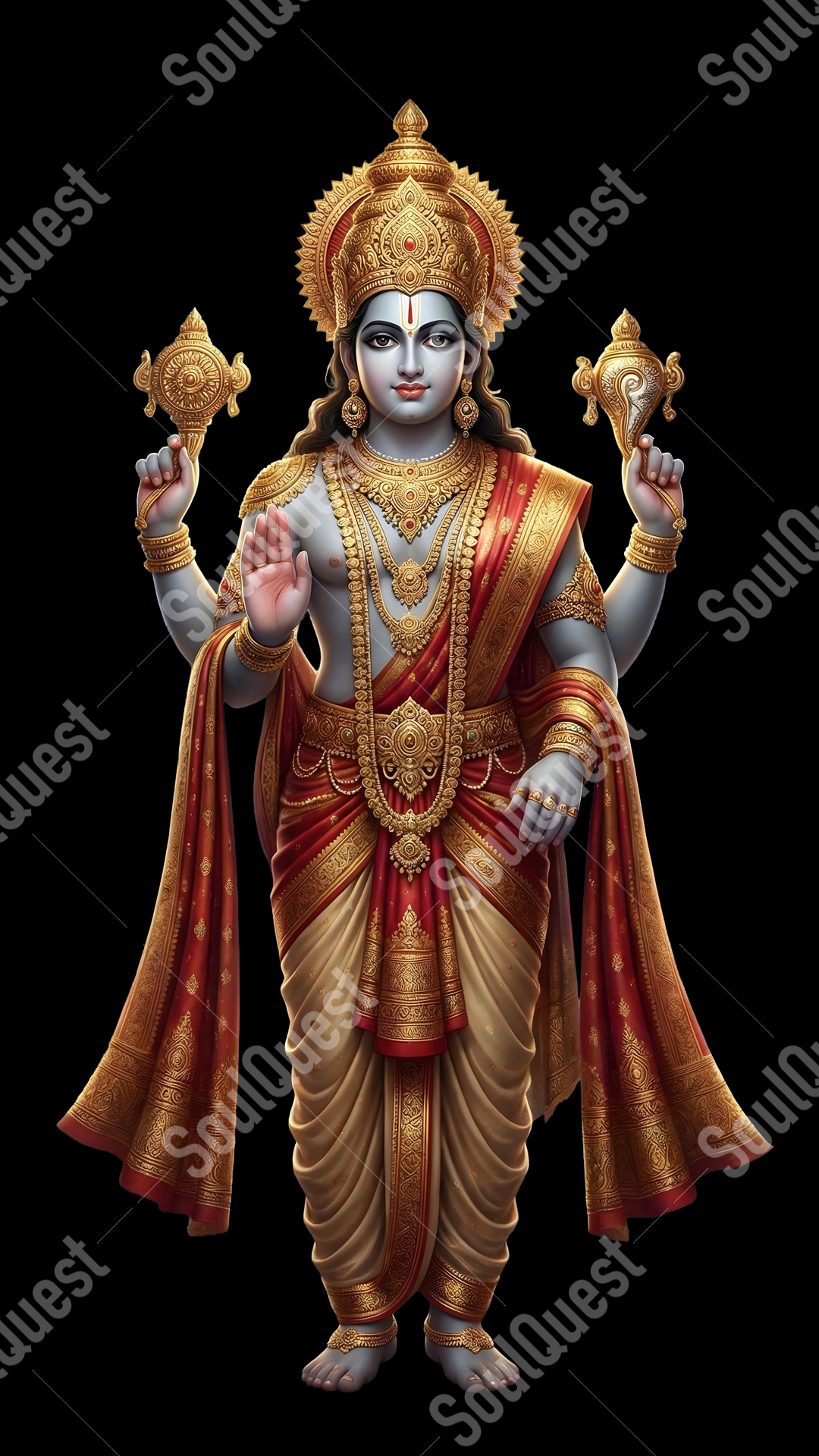 Divine Lord Venkateswara Artwork – Supreme Serenity